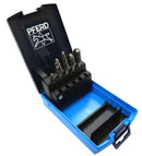 PFERD 5PC BURR SET 1/4" SHANK - TUNGSTEN CARBIDE - (ALUMINIUM)