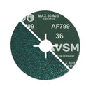 PFERD RESIN FIBRE DISCS - ACTIROX AF799 - STEEL - CERAMIC RANGE - (5") 125 X 22 - 36 GRIT (50 PACK)