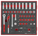 teng 89 Piece 1/4" Drive Socket Set