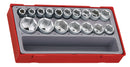 teng 17 Piece 1/2" Drive 6 Point Socket Set