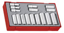 teng 16 Piece 3/8" Drive Deep Socket Set