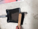 heavy duty banester brush and pan (metal/wood)